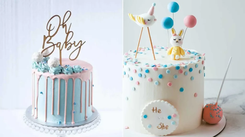 boy baby shower cake
